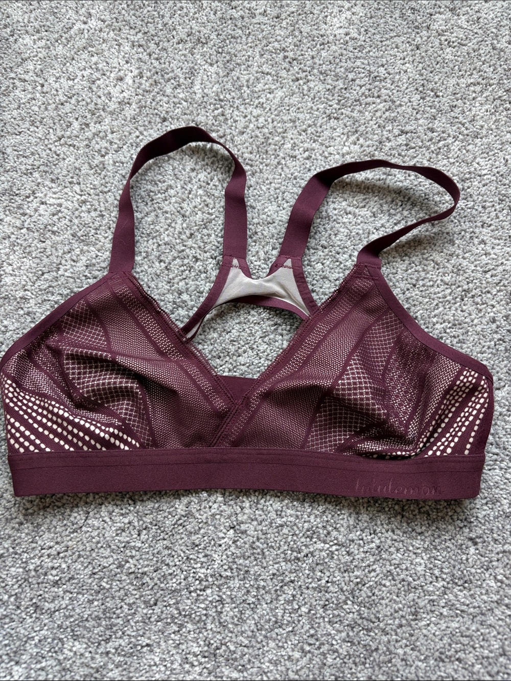 lululemon athletica Racerback Bra in Burgundy Plum